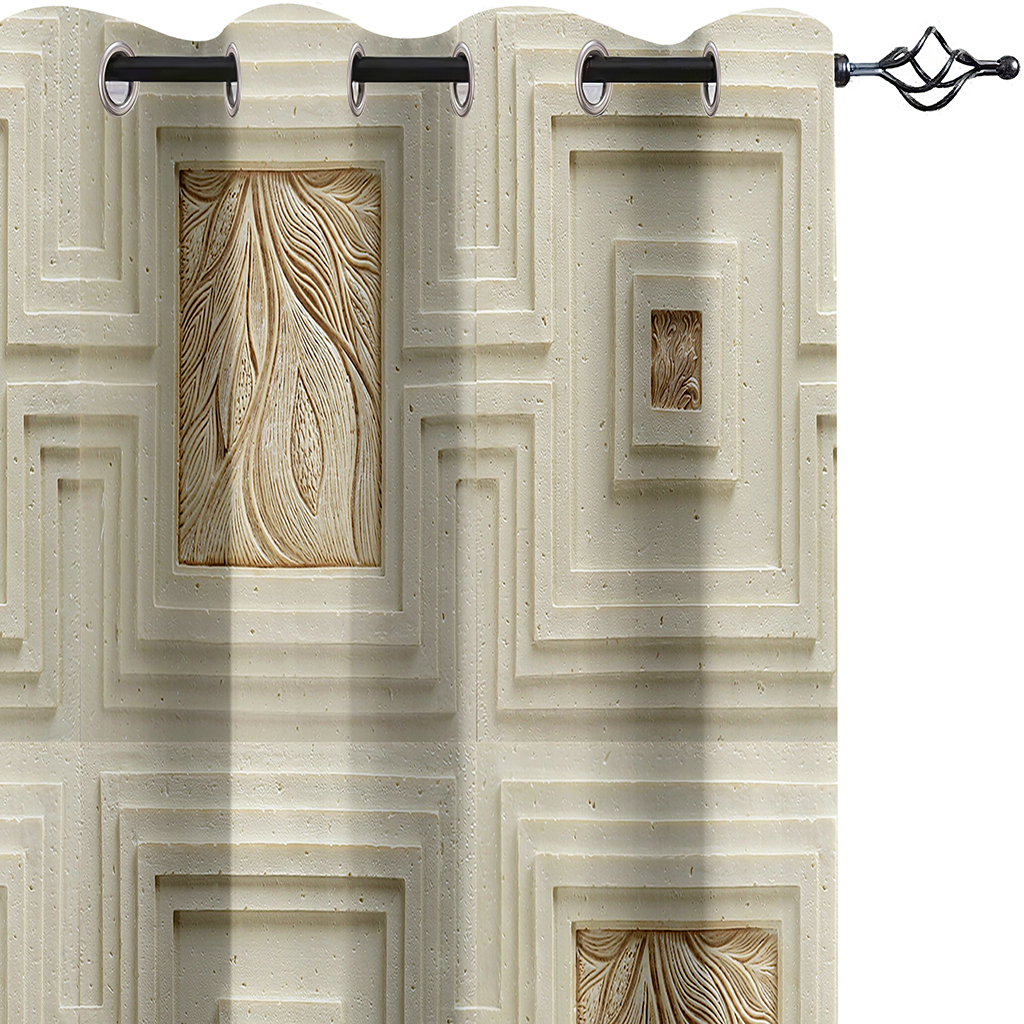 New relief curtains 3D Printed Waterproof Shower Curtain Home Decoration