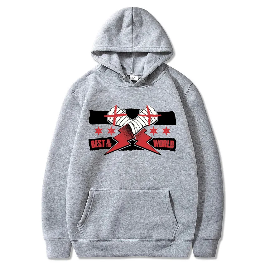 Cm Punk Best in The World Printed Hoodies American Professional Wrestler Unique Sweatshirts Hip Hop Harajuku Warm Male Clothing