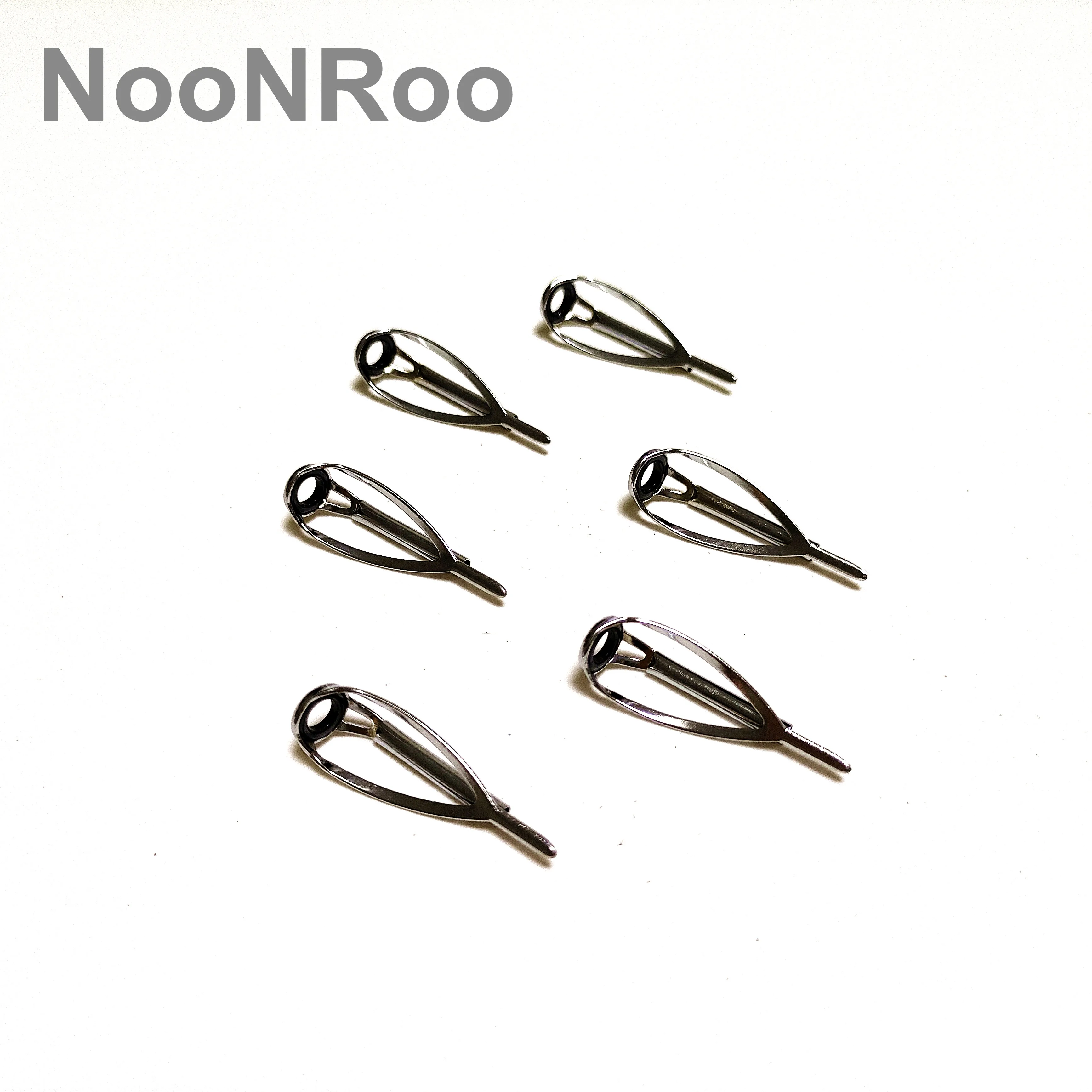 new 3PCS Fishing Rod MN Tip Top 2025 #6 /#8 Guide For Spinning and Casting DIY Fishing Rod Building Repair Sier Color NooNRoo