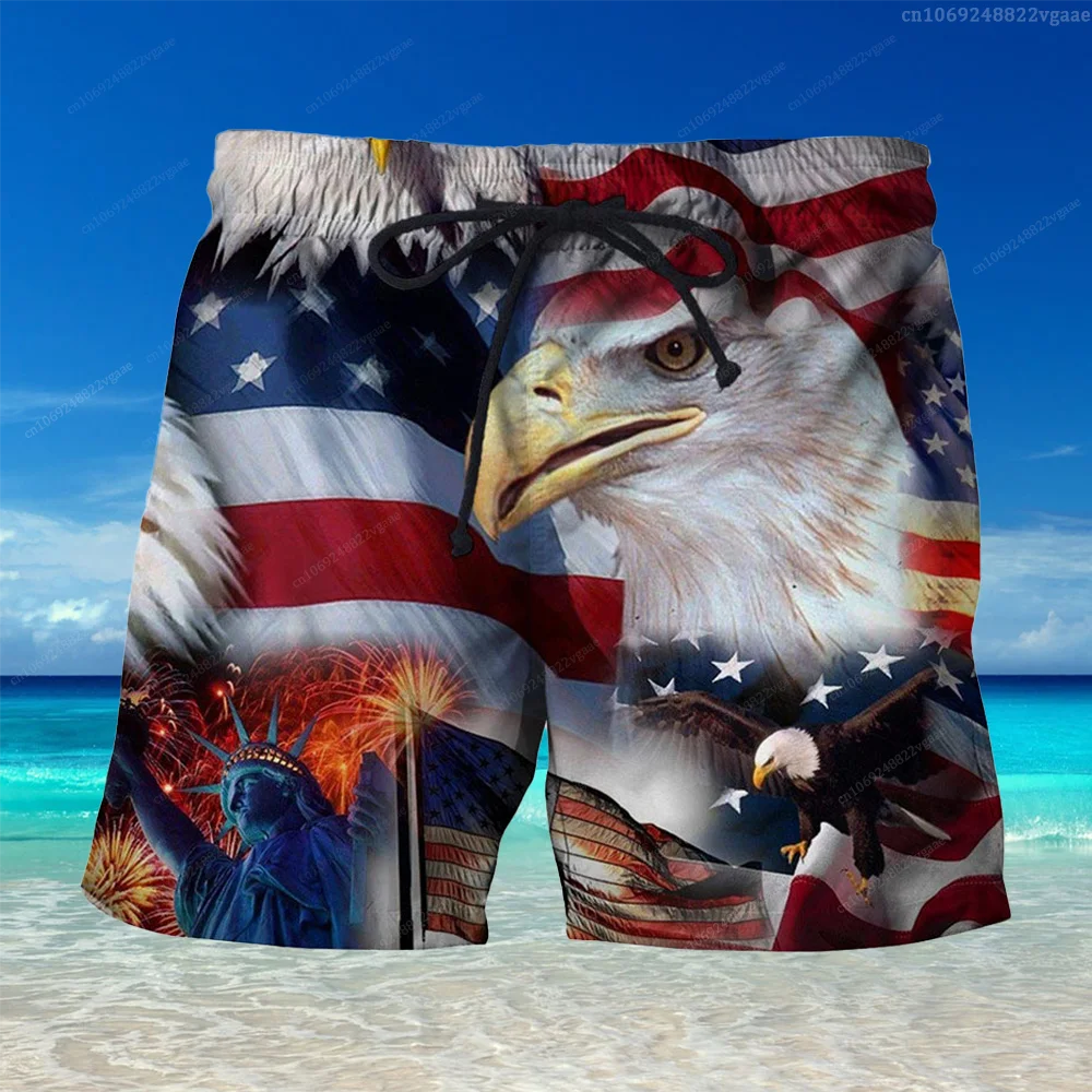 USA Flag Pants Make America Great Again National Emblem Short Women Men Casual Sport Runing Gym Beach Quick Dry