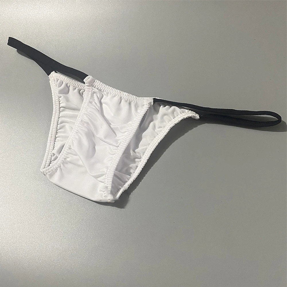 Men Enhance Peni Pouch Thong Bikini Briefs Posing Underwear Low Rise Soft Jockstrap Panties U Convex Breathable Underpants