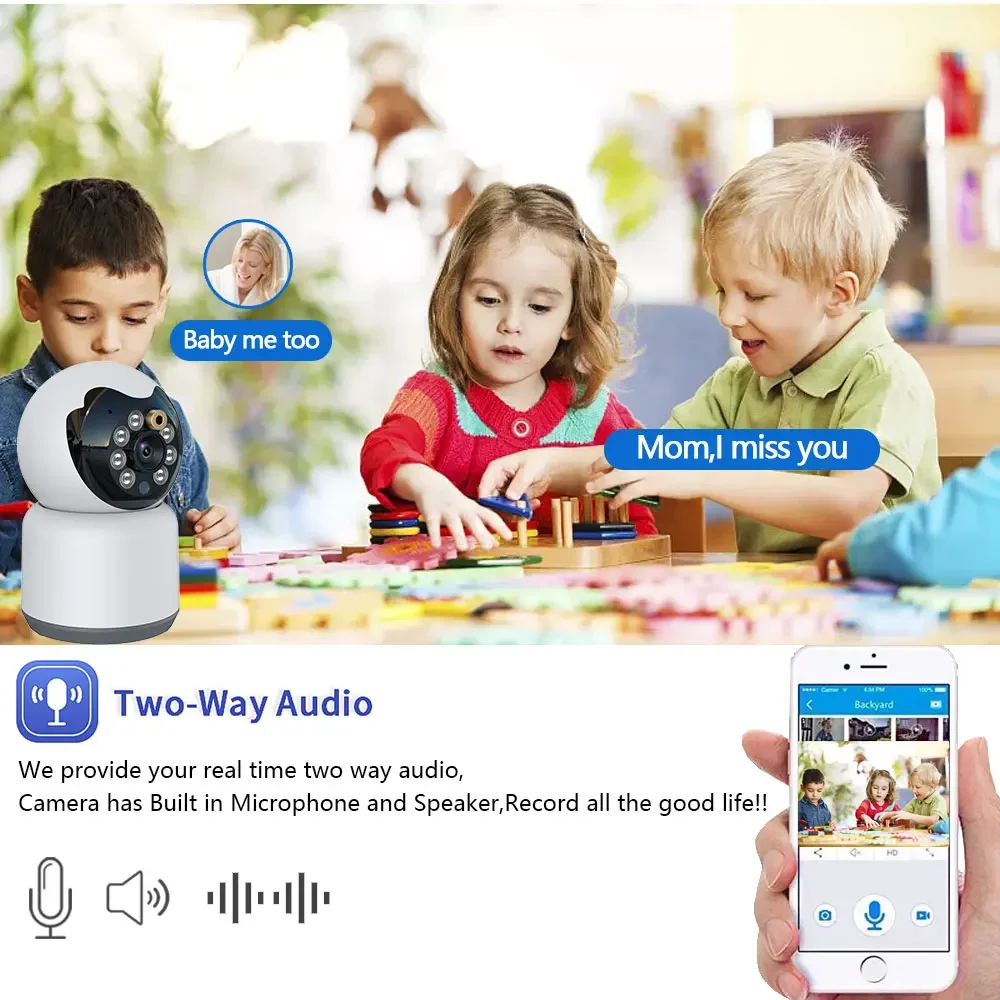 5MP IP WiFi Camera Surveillance Security Baby Monitor AutomaticThousands Of Miles Away Laser Teasing Cats Indoor Video Camera