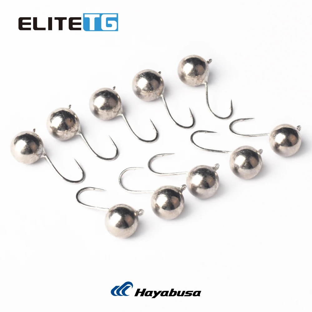 Elite TG pcs Ball Ice Jig mm Swing Head Deep Water Soft Lure Tungsten Pike Fishing Hook