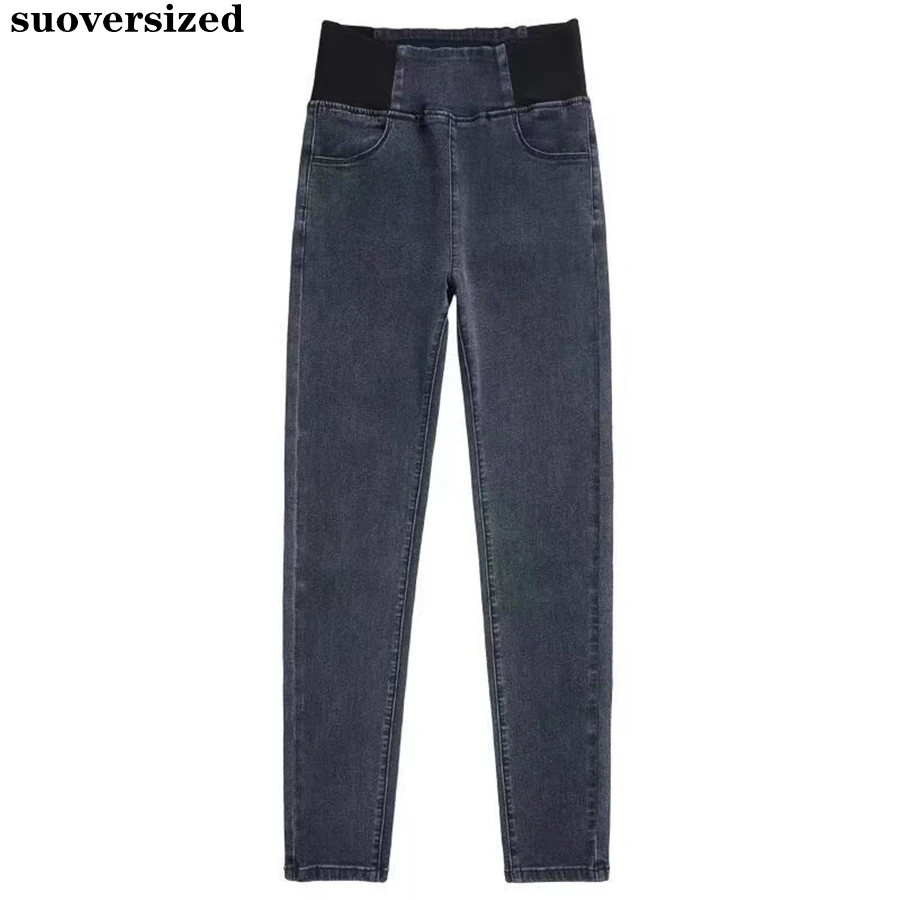 2025 Stretch Slim Ankle-Length Pencil Jean Elastic High Waist Denim Pants new Women Classic Vintage Vaqueros Oversize 38 Pantalones 2023