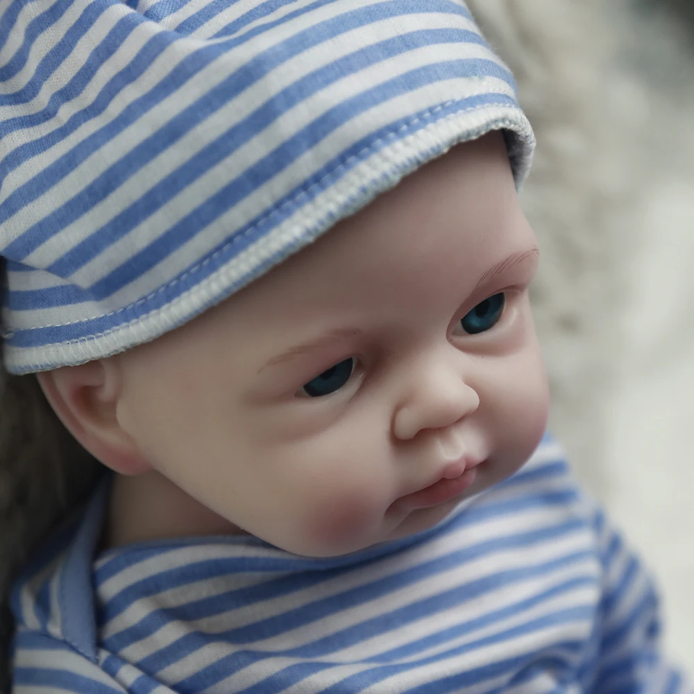 COSDOLL 49cm 3.2kg 100% Full Body Silicone Reborn Baby Doll Realistic Baby Toys Soft Dolls for Children Christmas Gift