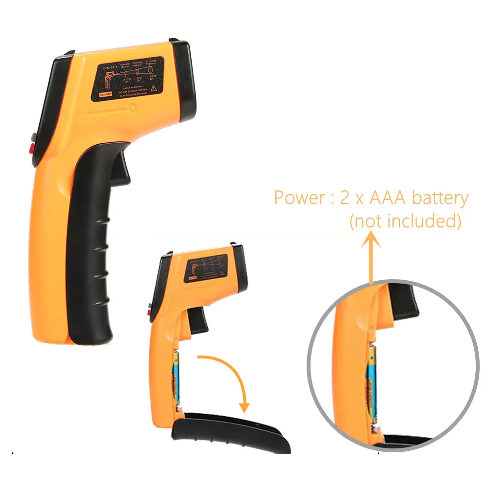 2024 IR Infrared Thermometer Digital LCD Non-Contact Laser Home Industrial Measurement Temperature Meter Worldwide Dropshipping
