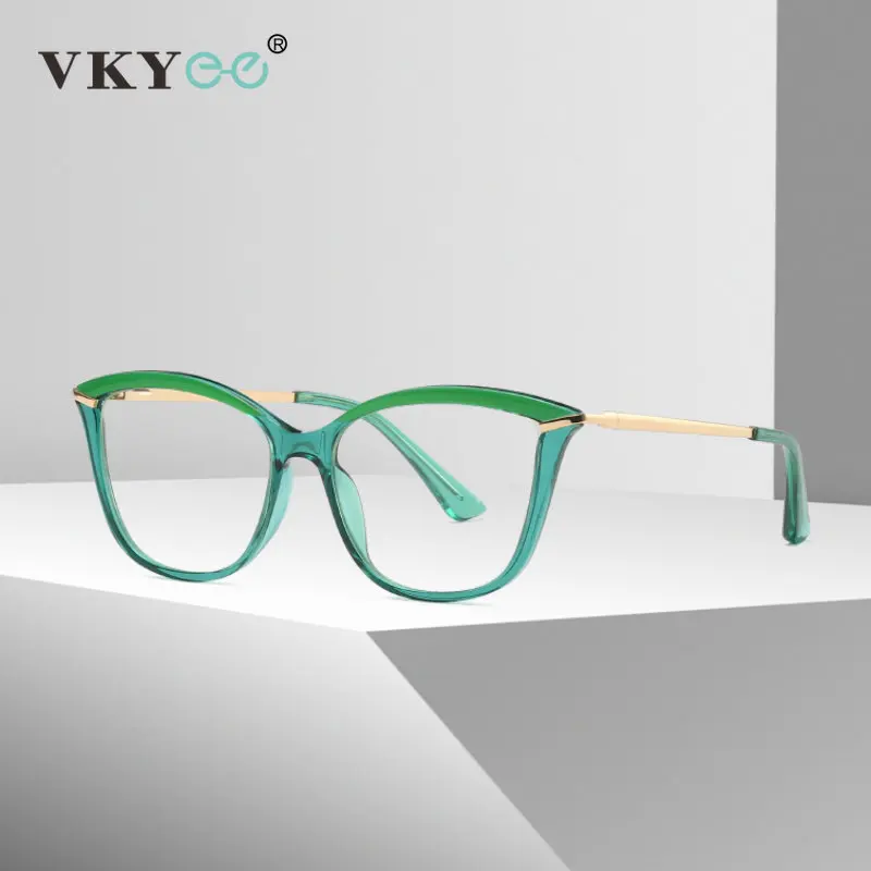 VICKY Cat Eye 2025 Anti-Blue Light Blocking Reading Glasses new Women Computer TR Alloy Lightweight Eyeglasses PFD2036