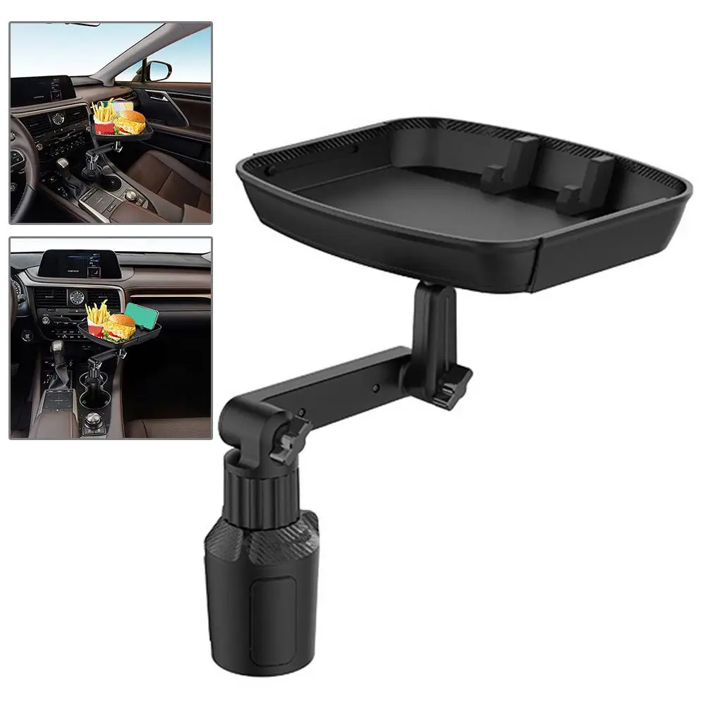 Portable Adjustable Car Cup Holder Tray Expanded Table Desk Car Cup Tray Universal Car Tray Table For Eating With Phone Hol C4V4