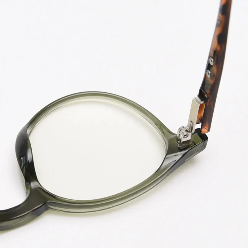 mimiyou TR90 Rivet Round Glasses Frame Women Vintage Anti Blue Light Optical Eyewear Men Eyeglasses Frame UV400 Computer Glasses