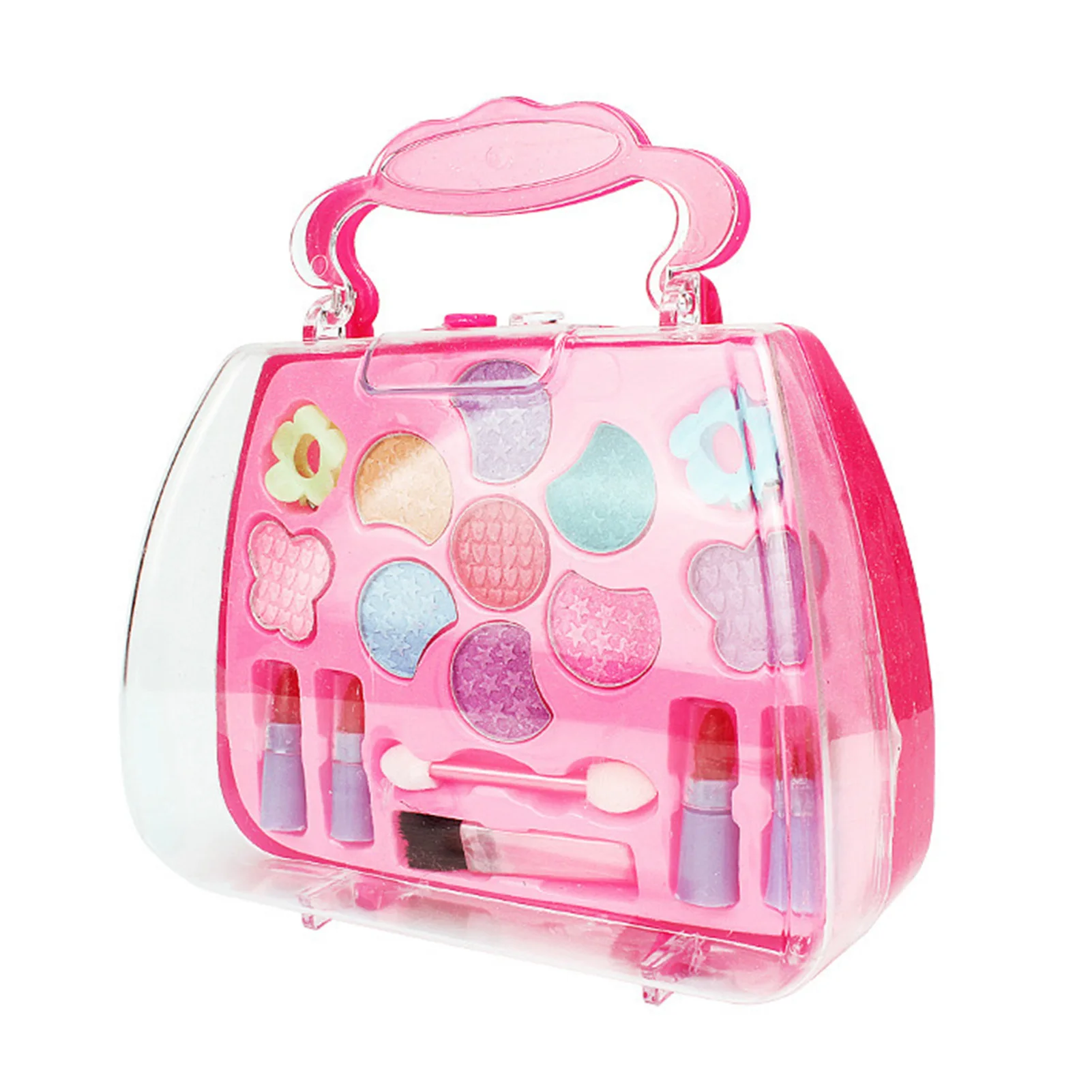 Little Girls Real Make Up Set Washable & Non-Toxic Real Makeup Girl Toys for Toddler Girls Age 4 5 6