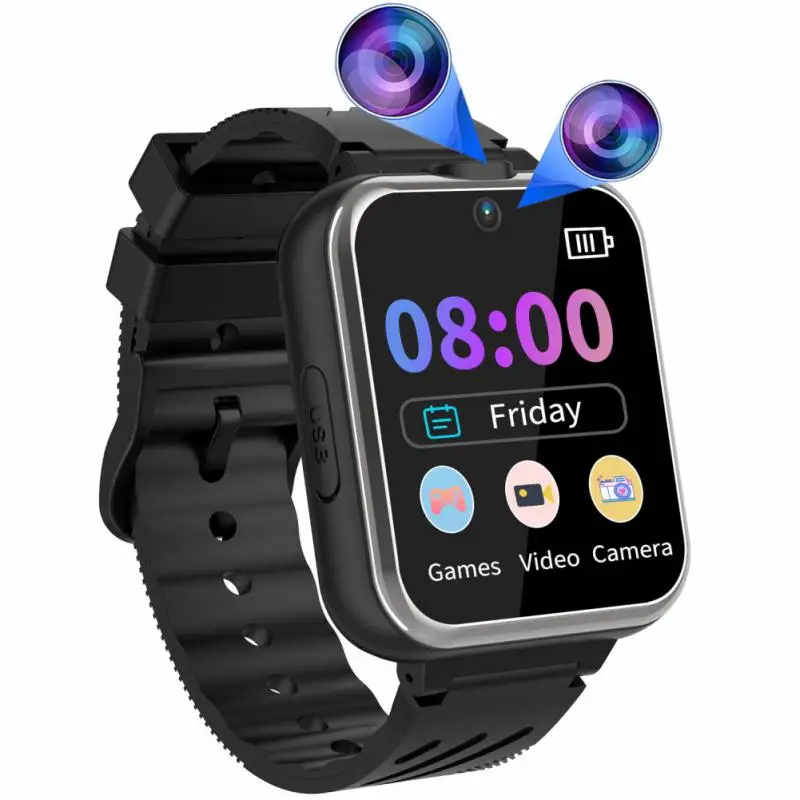 Kids Smart Watch With 24 Games Pedometer Toddler Watch With Dual Camera Electronics Educational Toys Smart Watches