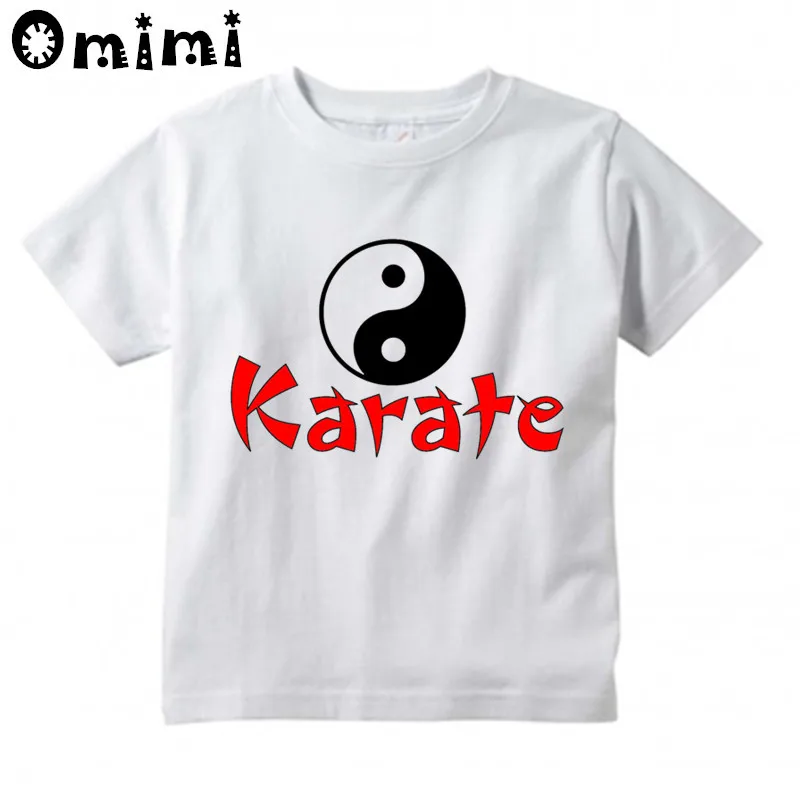 new Boys/Girls Karate KICK MMA SHOTOKAN 2025 Design T Shirt Kids Great Casual Short Sleeve Tops Children's Funny Japanese Kanji T-Shirt