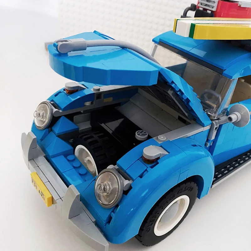 Blue Beetle Classic Car High difficulty Assembly Interwoven DIY Building Blocks 10252 Model Car Boy Toy Christmas Birthday Gift