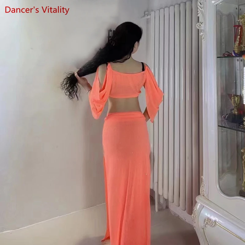 2025 Belly Dance Costumes for Women Half Sleeves Top+long Skirt 2pcs new Belly Dancing Suit Female Oriental Dance Skirt Outfit 6XL