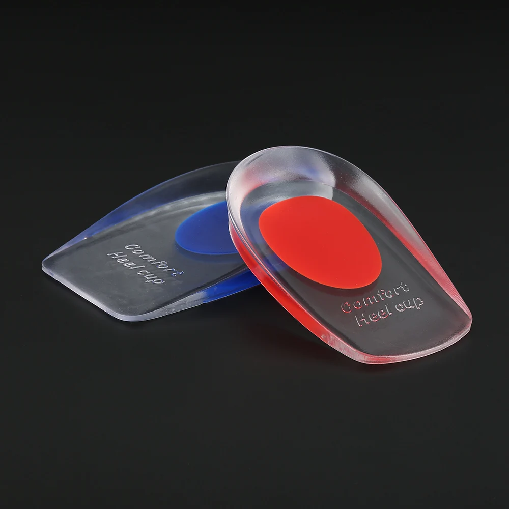 1pair Soft Silicone Gel Insoles Men new Women Transparent 2025 Relieve Foot Pain Heel Insoles Foot Massager Care Shoe Pad Shock Insoles