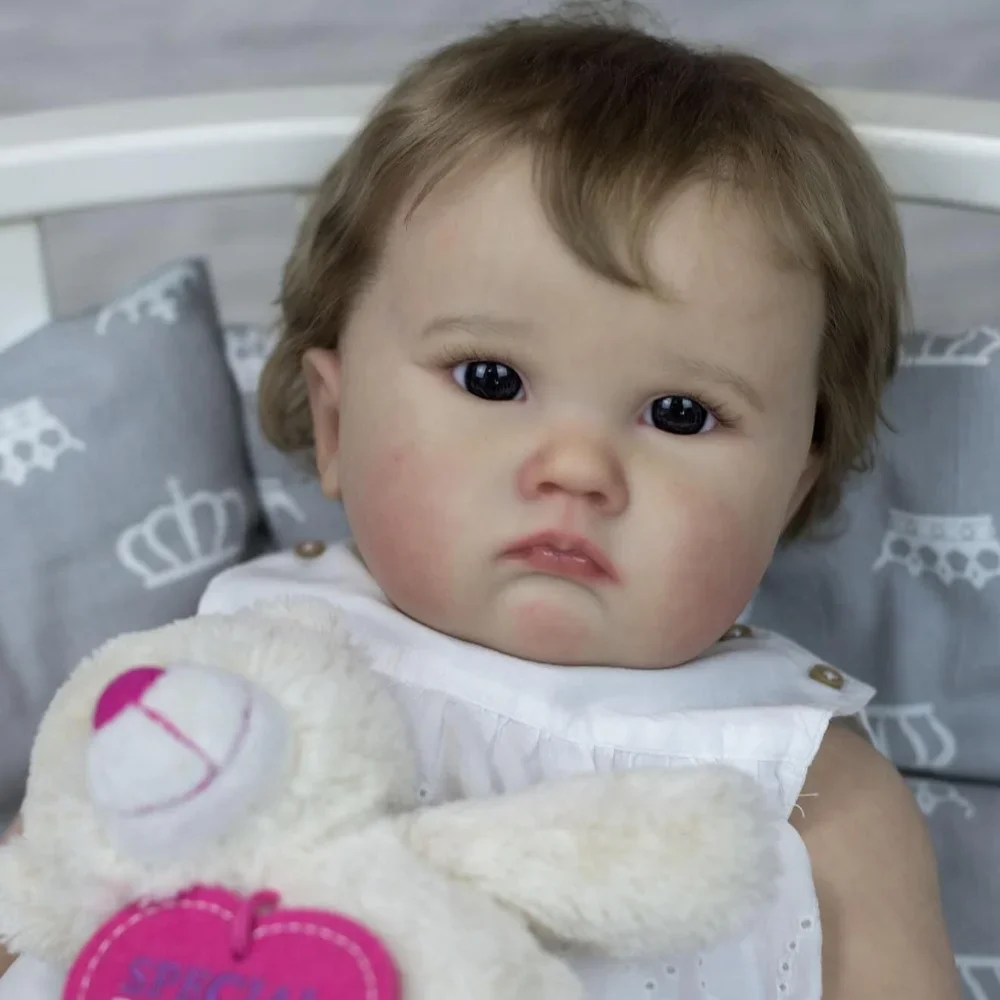 60CM Already Finished Painted Bebe Reborn Toddler CHARLOTTE High Quality Multiple layers with Visible Veins for Child gifts
