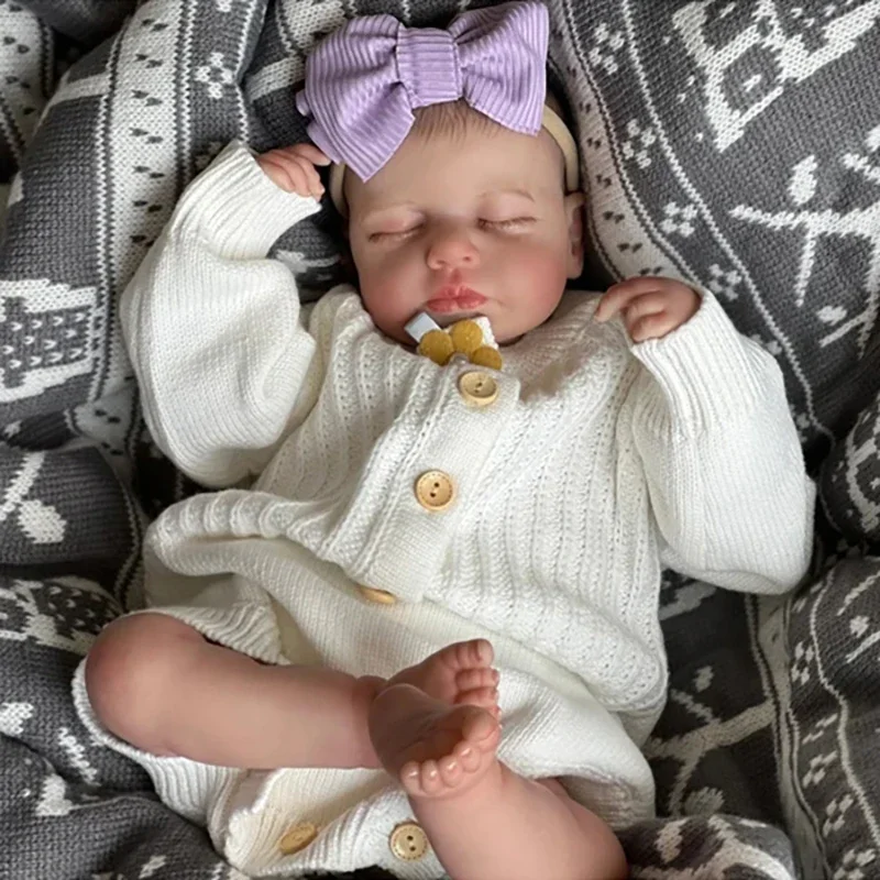 19inch Loulou Finished Doll Size Already Painted Kits Very Lifelike With Many Details Veins same As picture with Extra Body