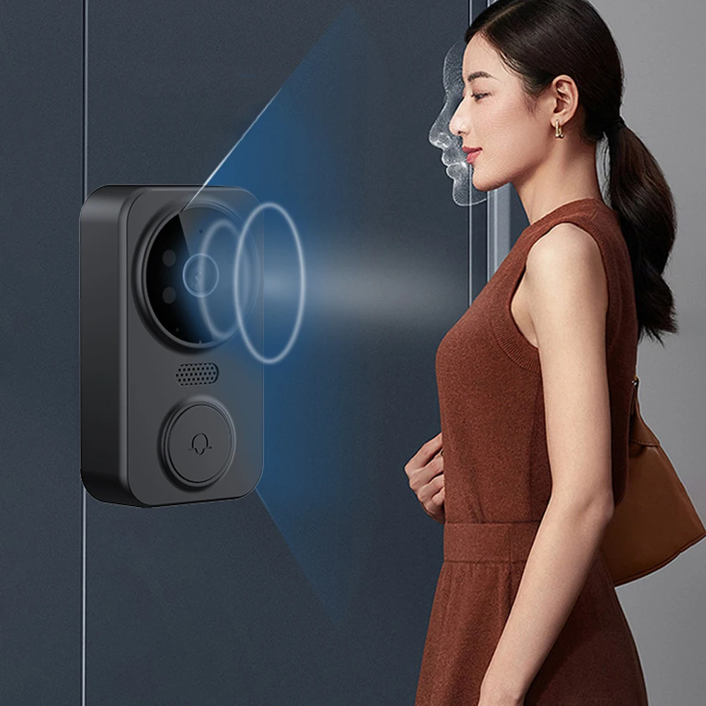 Door Eye Camera 2.4G WiFi Automatic Sensing Digital Door Viewer 4.3 Inch IPS Screen Smart Video Doorbell Camera Two-Way Intercom