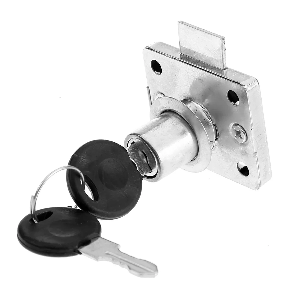 Hardware Steel Drawer Lock Desk Drawer Lock Wardrobe Locks Cabinet Locks Furniture Cabinet Locker with 2 Keys