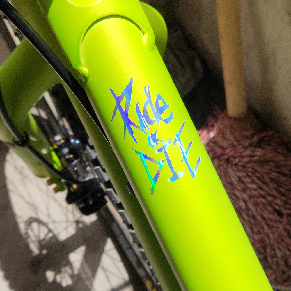 MTB Bike Frame Sticker Ride or Die Top Tube Sticker Bicycle Decals Decorative Frame Stickers Bike Stickers Bike Decal Accessoriy