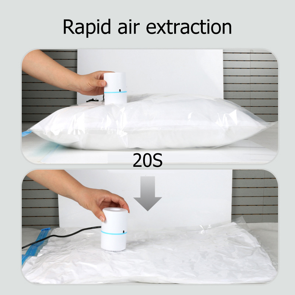 Portable Electric Pump Compressed Bag Travel Vacuum Bag Pump Mini Vacuum Sealer Machine Space Saver for Clothes Food Organizer