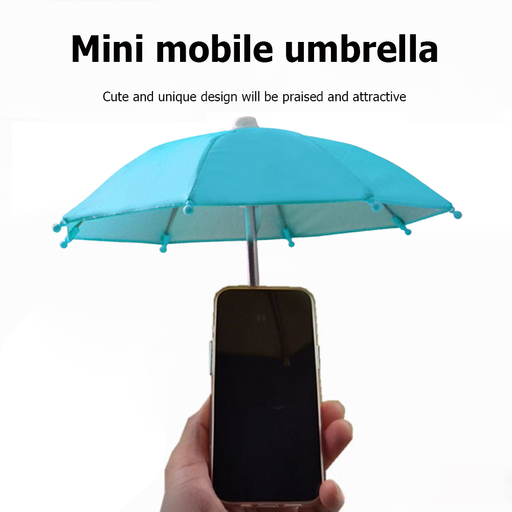 Motorcycle Bicycle Riding Mobile Phone Holder Sun Shade Color Mini Umbrella Portable Waterproof Locomotive Bracket Umbrella