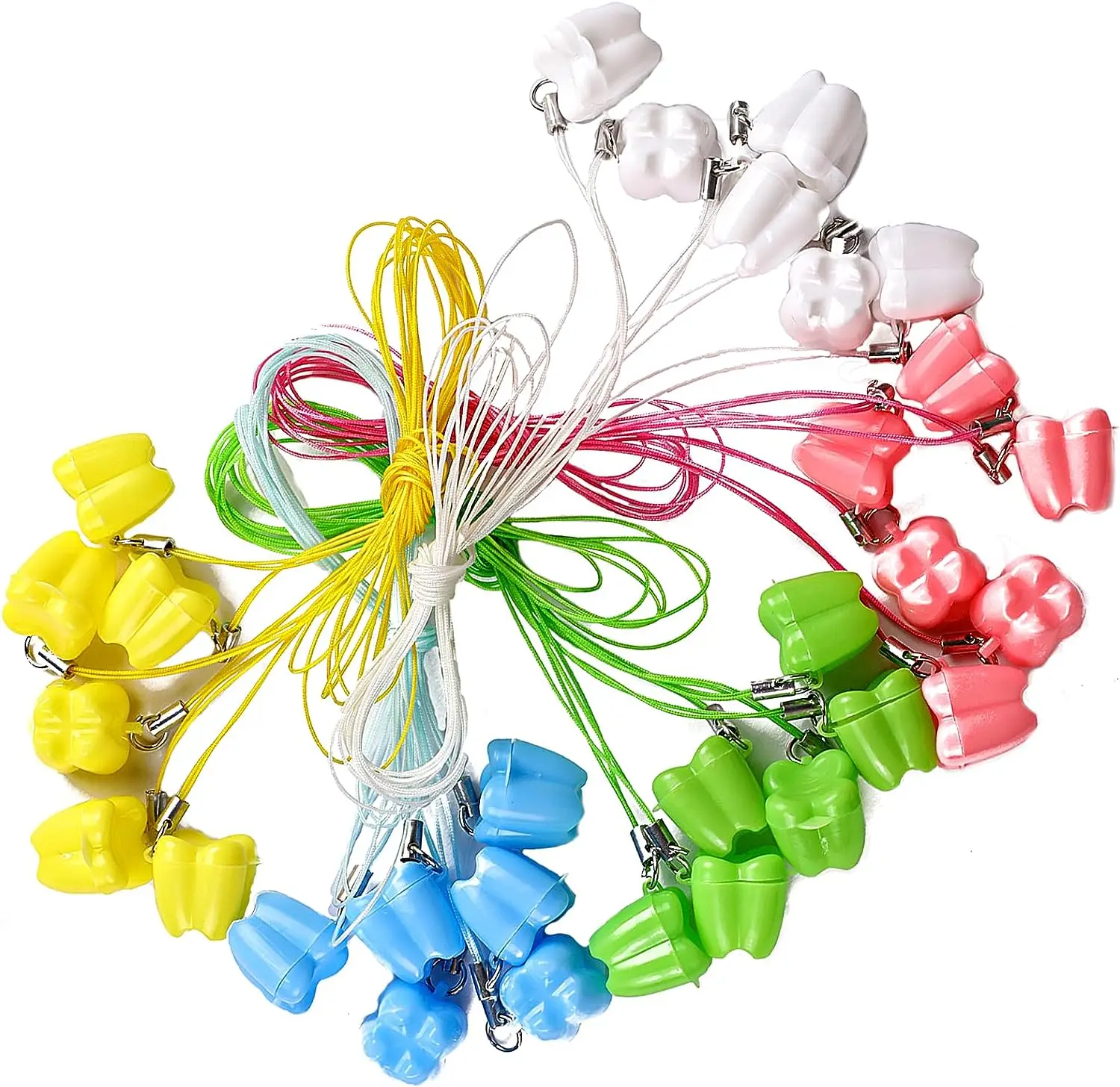 30 PCS Lost Teeth 2025 Saver Necklace Child new Teeth Keepsake Holder Lovely Baby Milk Tooth Storage Box Children Teeth Save Box