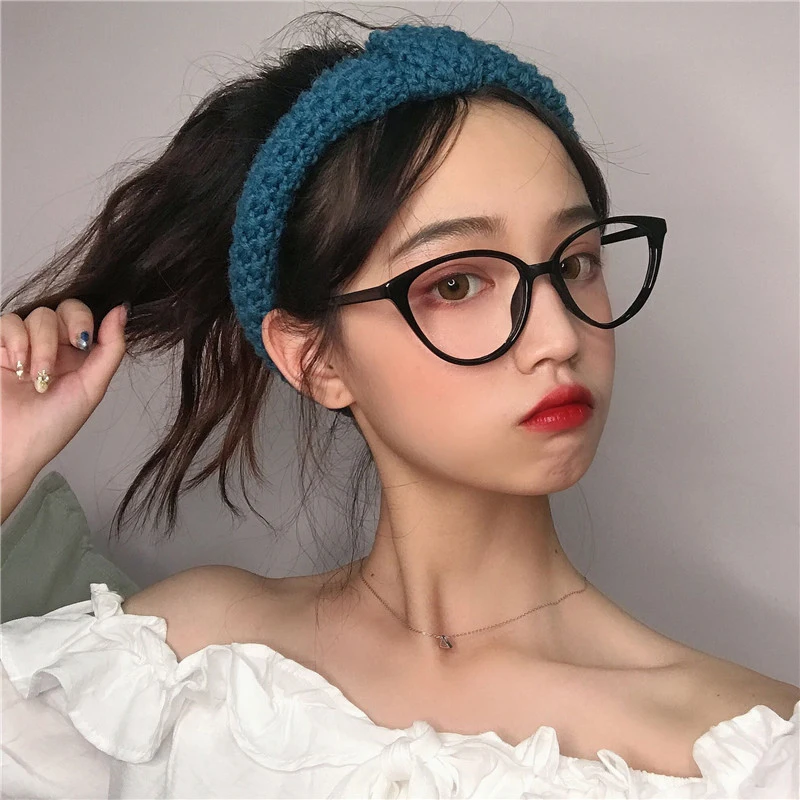 New Cat Eye Triangle Frame Anti-Blue Light Glasses Classic Men Women Computer Gaming Vintage Plain Glass Spectacles Eyeglasses