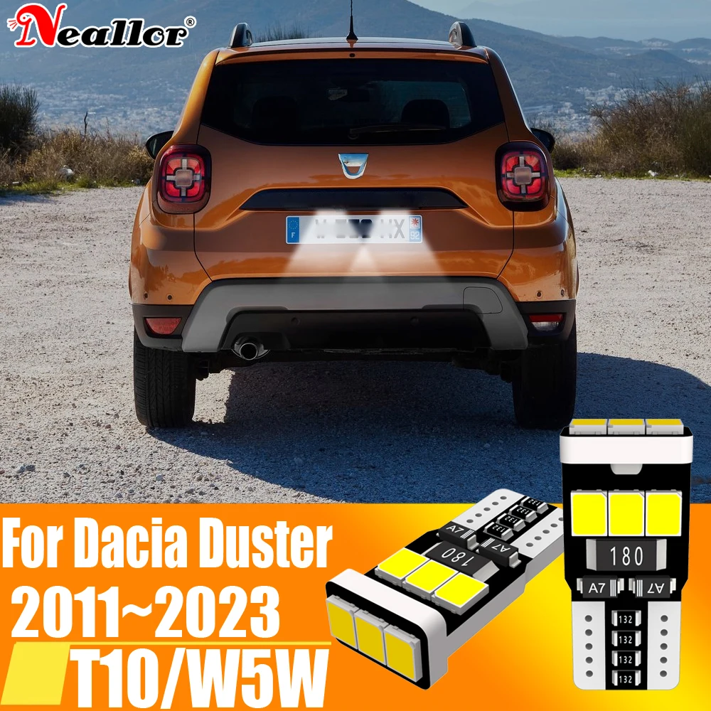 4x W5W T10 Led Canbus Car Interior Lights Parking Side Vehicles Clearance Lamp License Plate Bulb 12v For Dacia Duster 2011~2023