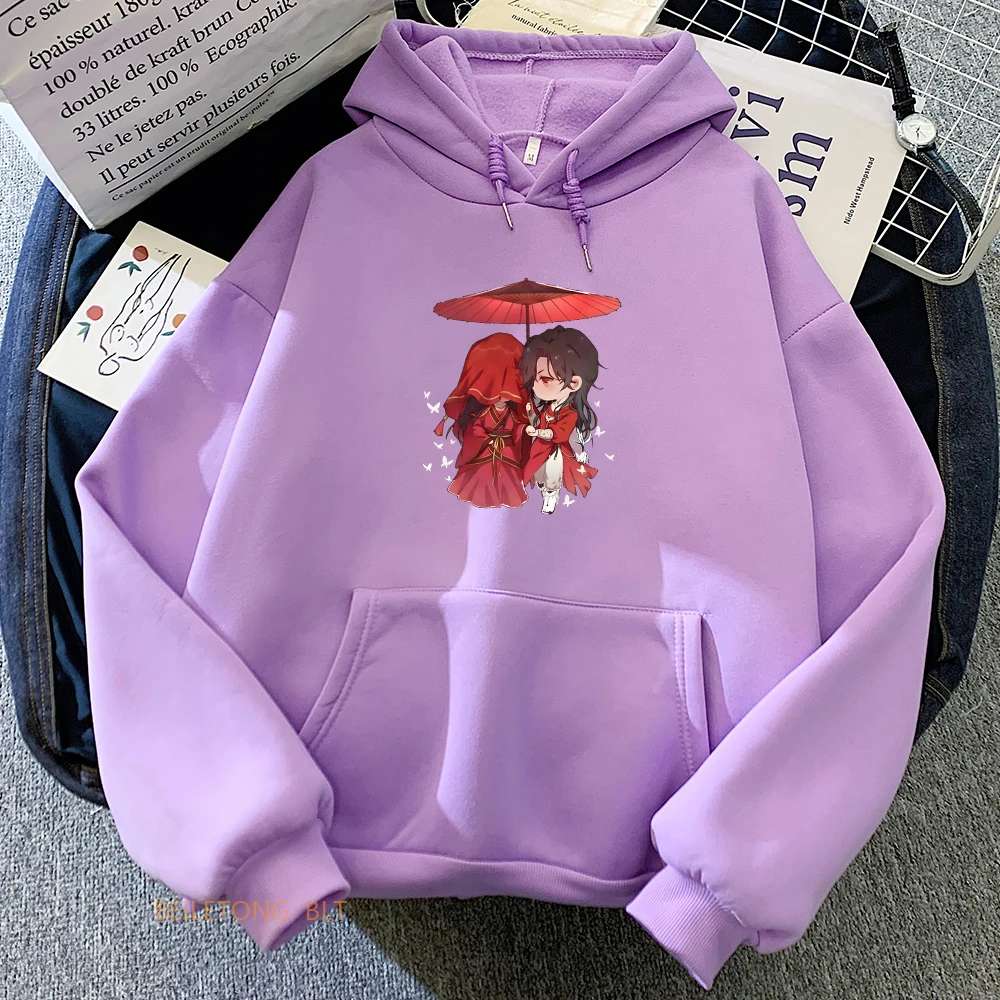 Heaven Official's Blessing Tian Guan Ci Fu TGCF Aesthetic Hoodie WOMEN Boylove Rainbow 2025 Anime Clothes Sweatshirt Sense new of Design