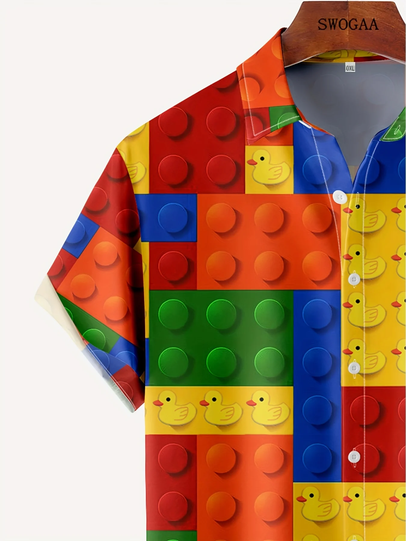 new Men's 3D 2025 Building Blocks Graphic Print Shirt Casual Chic Short Sleeve Lapel Shirt For Big Tall Unisex Shirt Streetwear Clothing