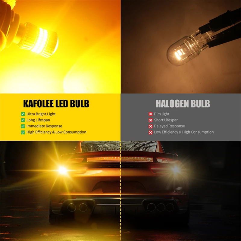 1Pcs Car LED Bulb 3156 P27W T25 3157 SMD High Power 12V LED Signal Light Canbus No error Auto Reverse Rear Super Bright Lamps