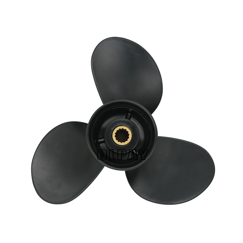 Propeller 9.25x12 For Tohatsu Outboard Engines 9.9HP 12HP 15hp 18HP 20HP MFS15C MFS20C MFS9.9C 14 Tooth Spline 362B641090