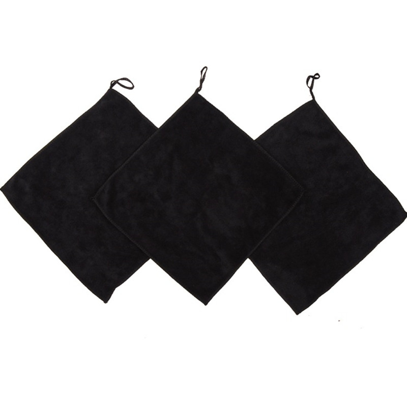 3 Thickened Black Microfiber Towels, Household Towels, new 2025 Car Cleaning Cloths Multipurpose Wipes