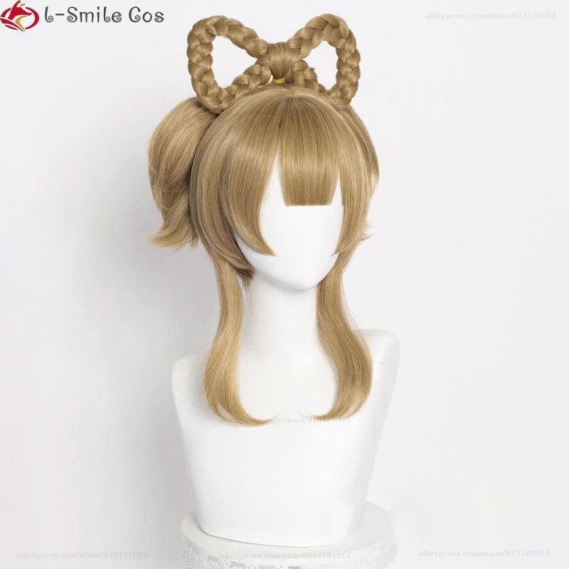 Yaoyao Cosplay Wig Long 40cm Brown 2025 Heat Resistant Synthetic Hair Halloween Party Anime Cosplay Wigs new + Wig Cap
