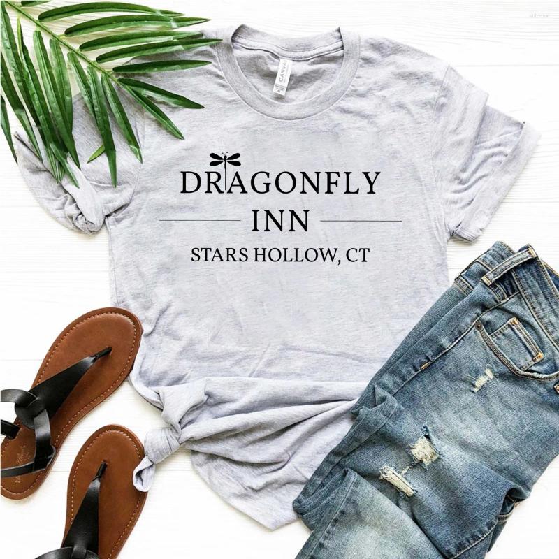 Women's T Shirts Dragonfly Inn Shirt Gilmore Girls T-Shirt Stars Hollow Tv Show Tees Lorelai Rory Vintage Women Casual Tops