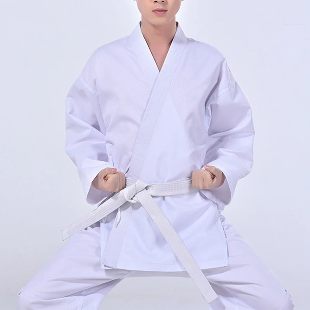 Women Men Karate Uniform Set Adult Sports Training Clothes Teaching Sportswear Polyester Clothing Professional Gym L/XL/XXL