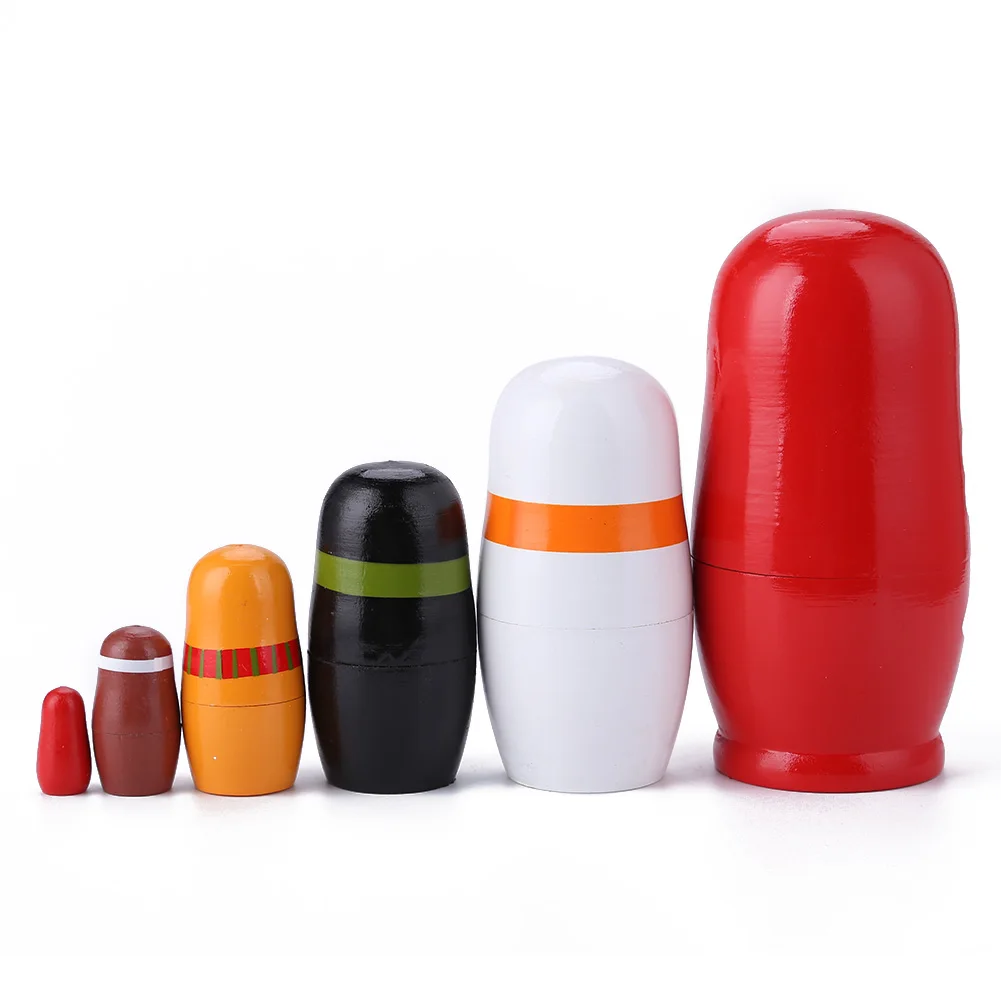 6 Layer Hand Painted Toy Set Nesting 2025 Russian Dolls Matryoshka Doll Ornaments Wood new Russian Nesting Matryoshka Dolls Set Toys