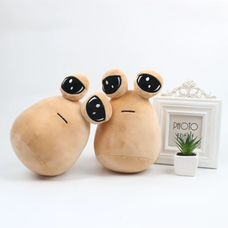 22CM New Product Creative 2025 Pou Plush Toy Big-eyed Alien Doll My Pet new Alien Doll Children's Christmas Gift