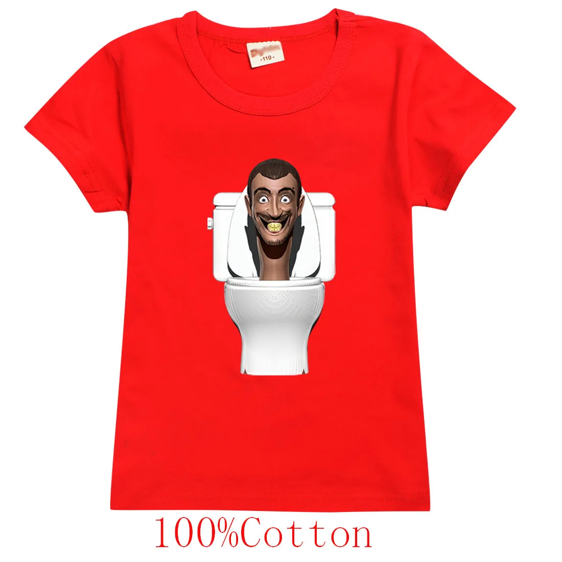 2023 Summer Skibidi Toilet T Shirt Kids Cameraman Speaker Man T-shirt Teenager Boys Casual Clothing Baby Girls Short Sleeve Tops