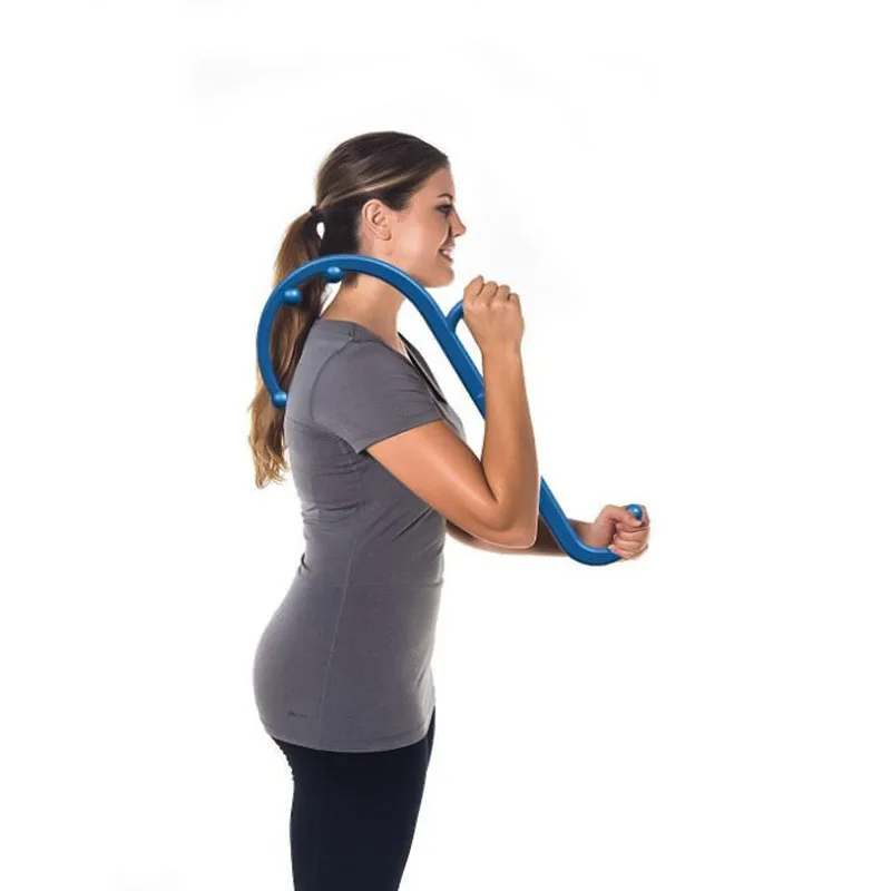 Trigger Point Self Massage Stick Hook Multifunctional Back and Neck Massager for Fibromyalgia Pain Relief Self Massage Hook Cane