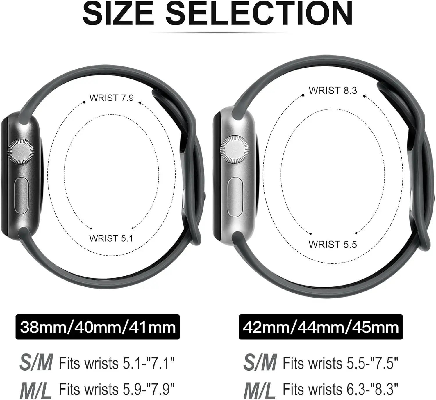 Strap For Apple Watch Band 49mm 44mm 45mm 42mm 41mm 38mm 40mm correa Silicone sports bracelet iwatch 8 SE 7 6 5 Ultra 49mm