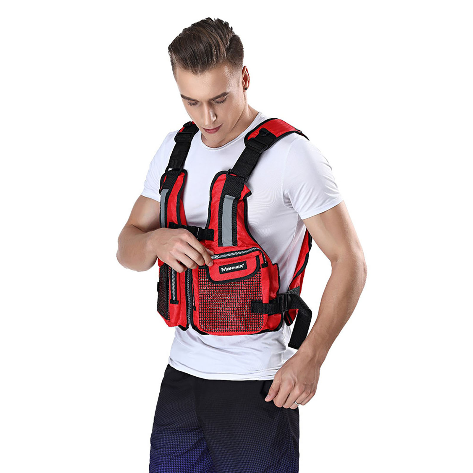 Universal Life Jacket for Adult Swimming Aid Buoyancy Vest Outdoor Swimming Boating Skiing Driving Vest Survival Suit Life Jacke