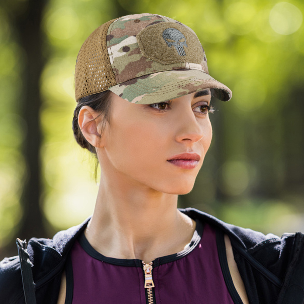Military Skull Baseball Caps Ghost Camouflage Tactical Army Combat Paintball Adjustable Cap Summer Sun Hats Men Women Fashion