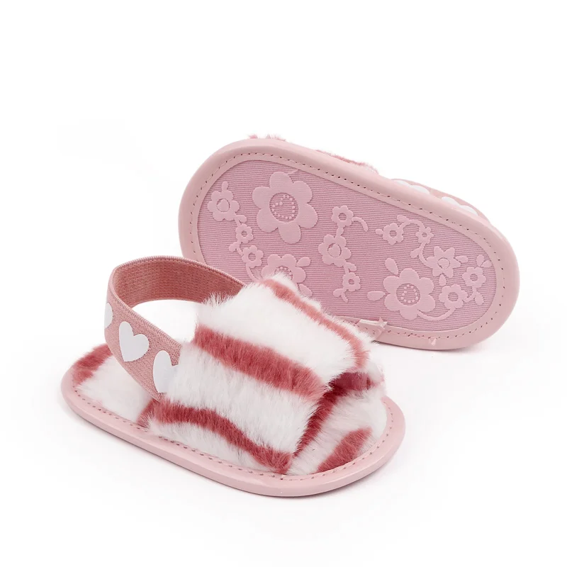 Baby Girl Winter Slipper Soft Fluffy Cute Pink Multiple Chioces High Quality for Newborn Toddler 0-6-12 Months 2023 New Fashion