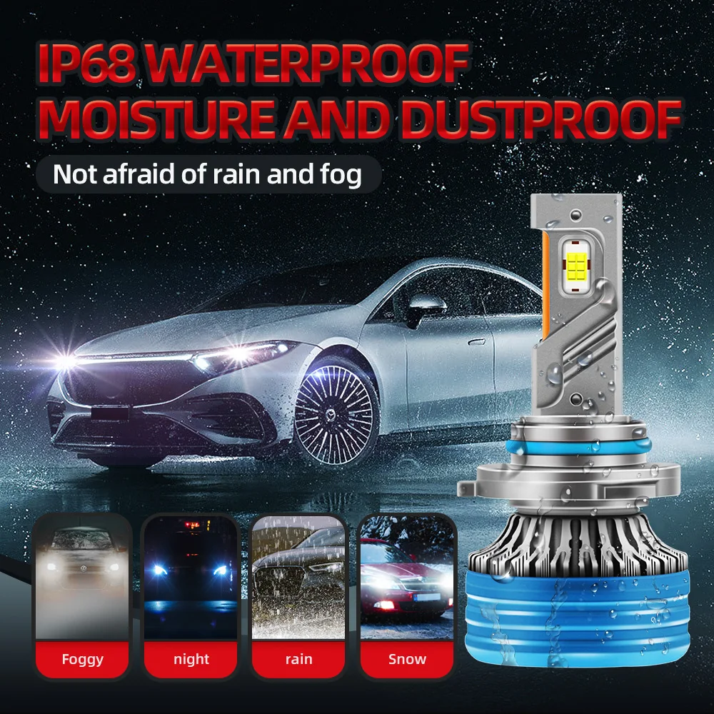 Roadsun Canbus 180W LED Headlight 6500K White 52000LM 9005 9006 H1 H7 H11 High Beam Low Beam H4 Fog Lamp Car Turbo Light Kit