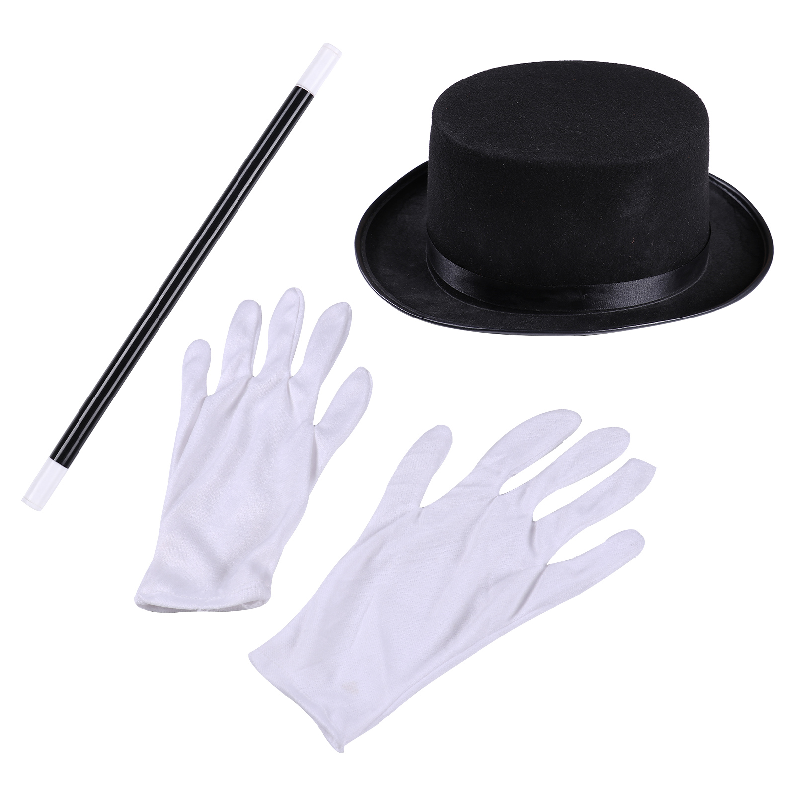 Kids Boys Circus Costume Set Long Sleeve Lapel Tassel Shoulder Tailcoat with Hat Magic Wand Gloves for Halloween Cosplay 76f4f