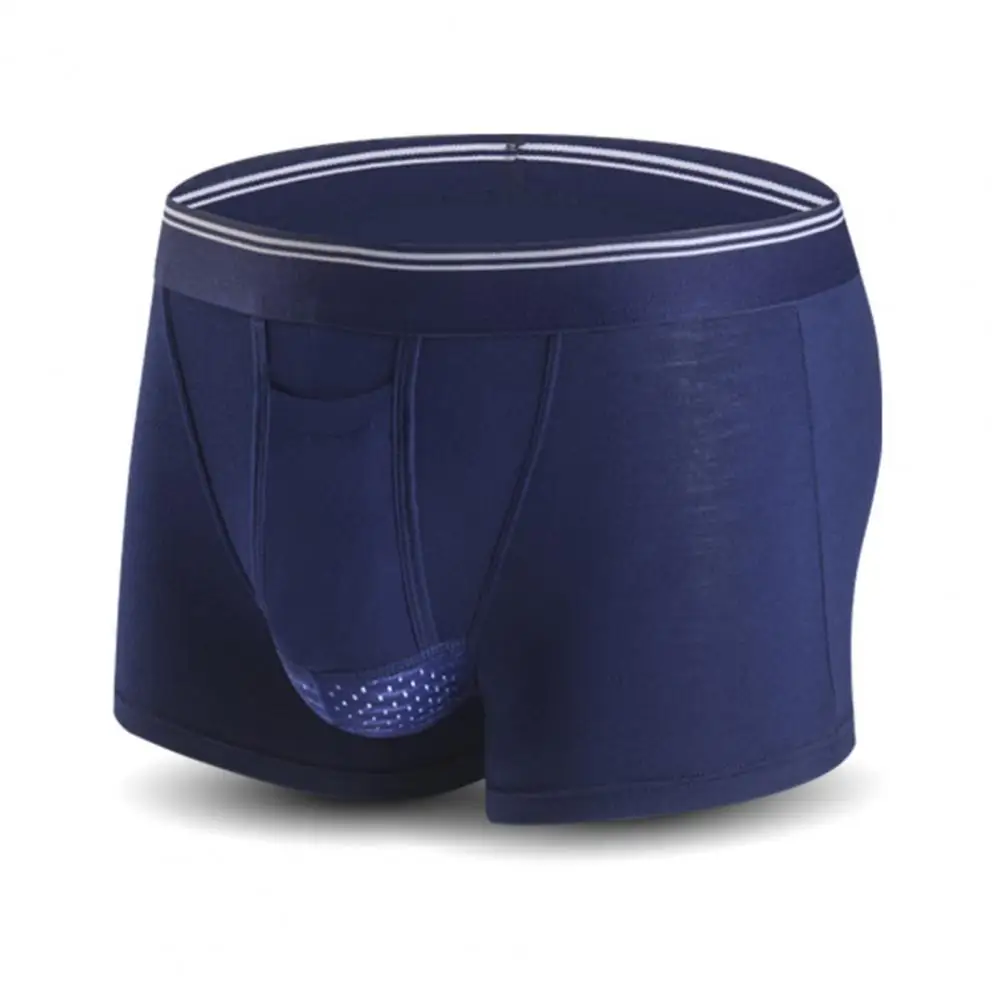 Men Boxers Underwear Breathable Honeycomb Mesh s U Support Moisture wicking for Comfort