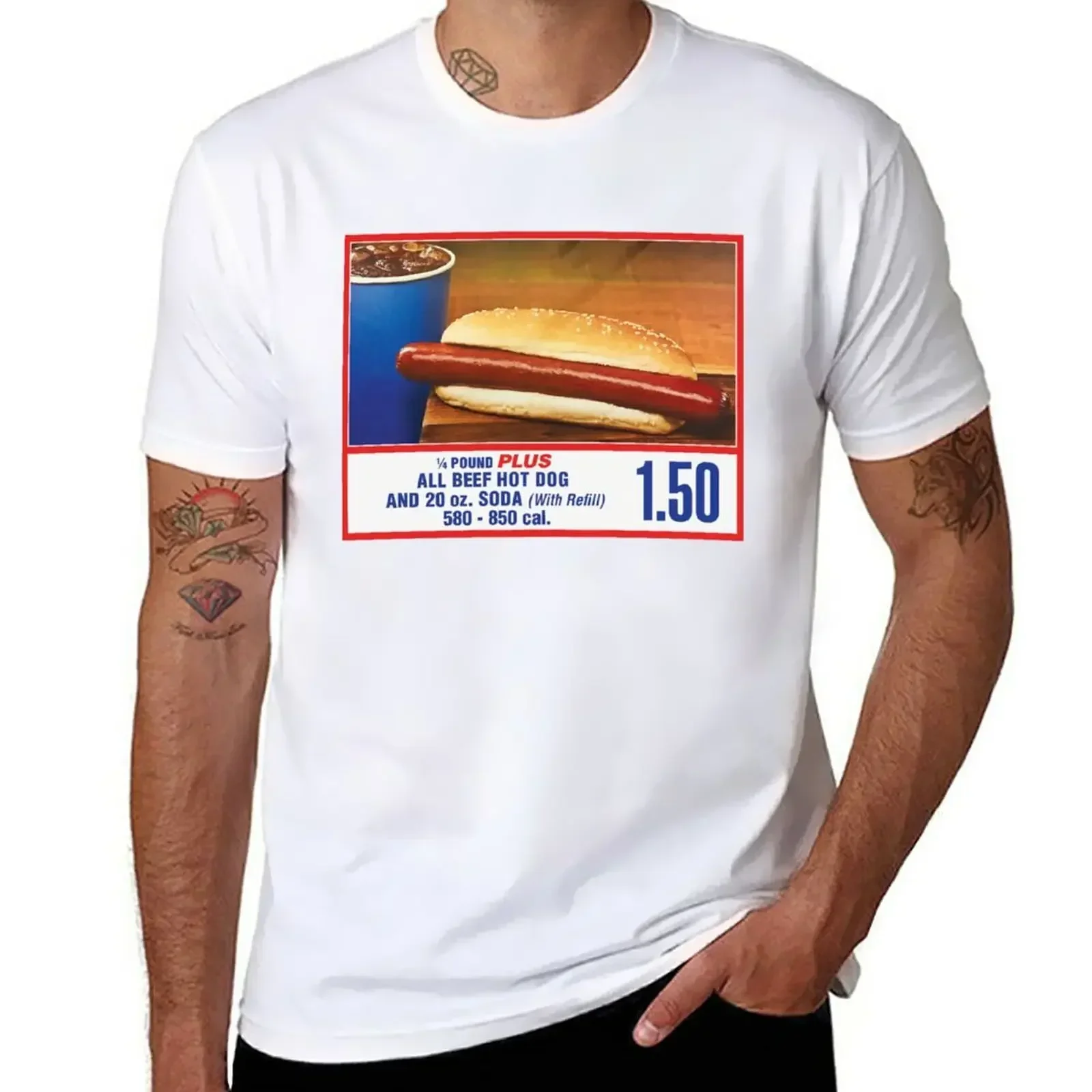 New COSTCO Food Court Hot dogs combine fun printed men's and women's short sleeve T-shirts