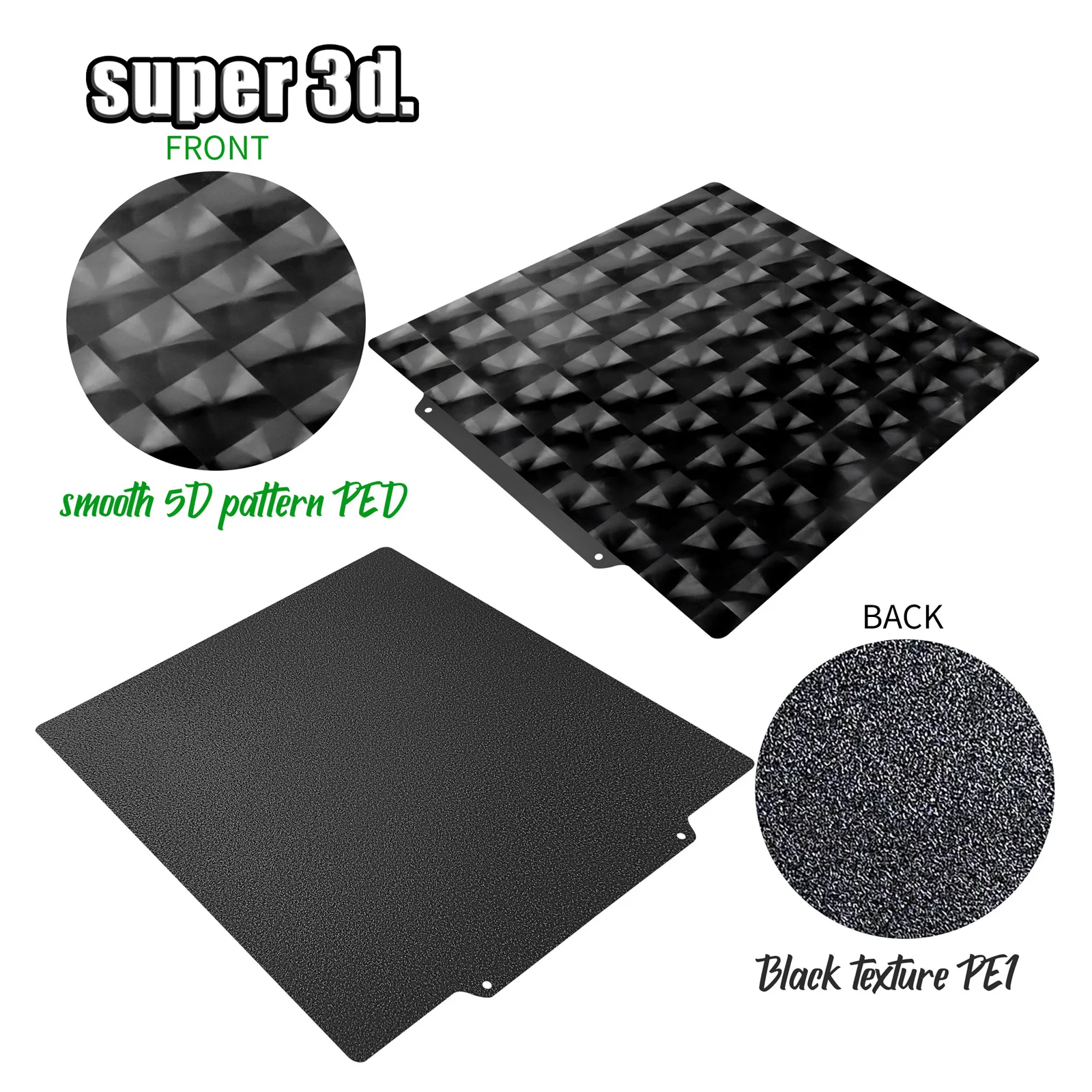 PEO PET PEI PEY Sheet 220/235/310mm Spring Steel Sheet 2025 Magnetic PEO Build Plate new for Artillery Ender 3 CR20 Bed Upgrade 310x310mm